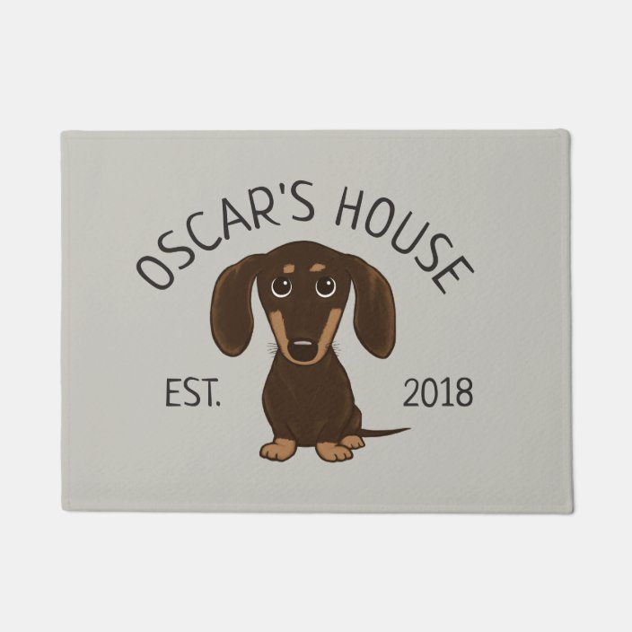 wiener dog doormat