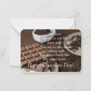 Chocolate day card