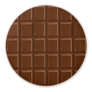 Chocolate, delicious with a cocoa flavor to nibble ceramic knob