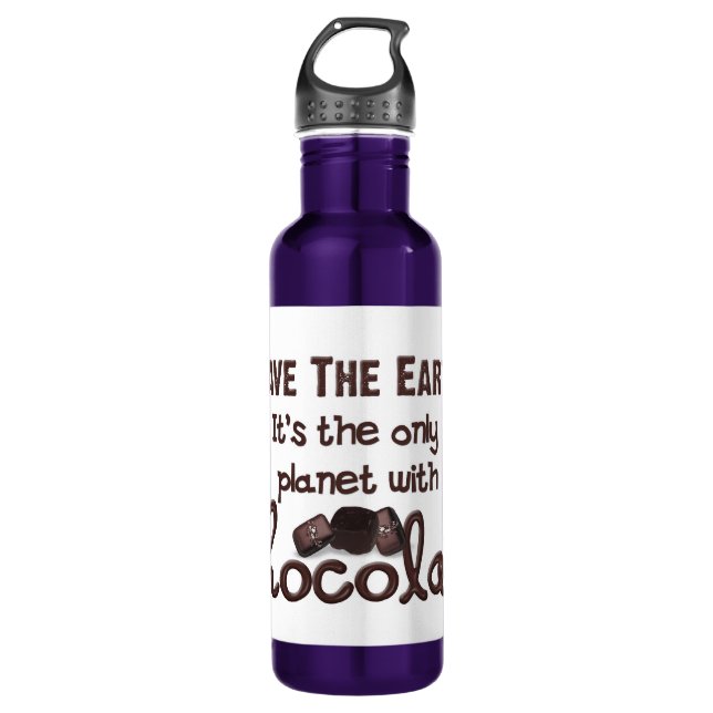 Chocolate Delight Stainless Steel Water Bottle (Front)