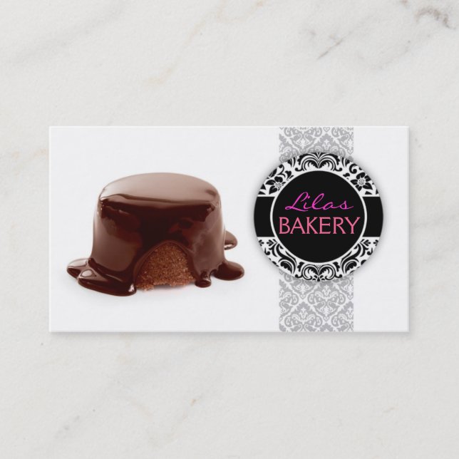 Chocolate dessert bakery Business card (Front)