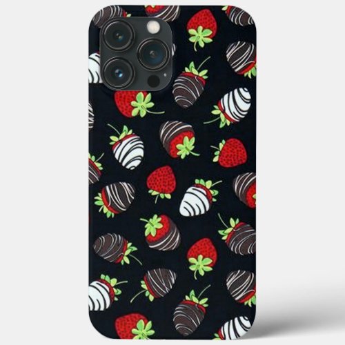 Chocolate Dipped Strawberries  iPhone 13 Pro Max Case