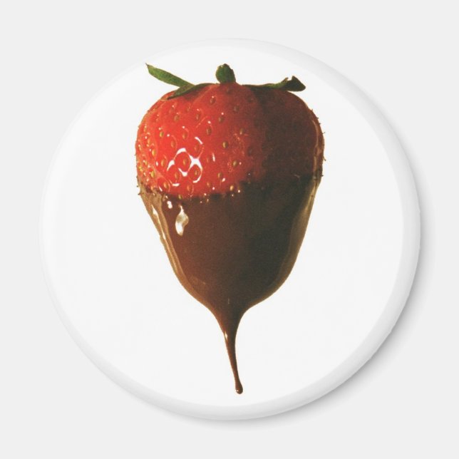 Chocolate dipped strawberry magnet (Front)