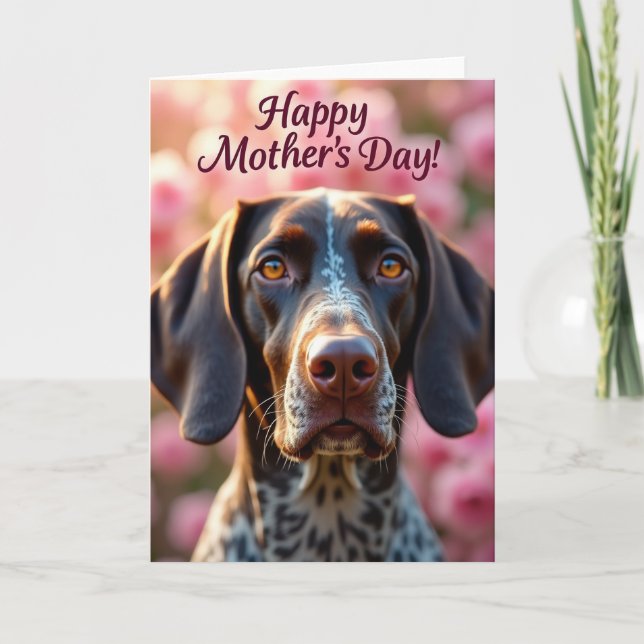 Chocolate Dog Mothers Day Card (Front)