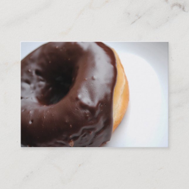 Chocolate Donut Business Cards (Front)
