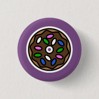 Chocolate Donut Button
