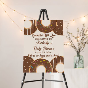 Chocolate Donut Delight Baby Shower/Sprinkle  Foam Board