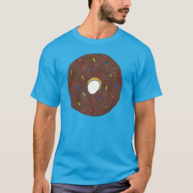 Chocolate Donut Doughnut Donuts Sprinkles Tee (Front)
