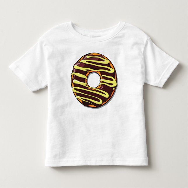 Chocolate Donut, Doughnut, Frosting, Glaze, Icing Toddler T-shirt (Front)