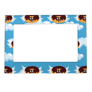 Chocolate Donut Food Humor Emoji Magnetic Frame