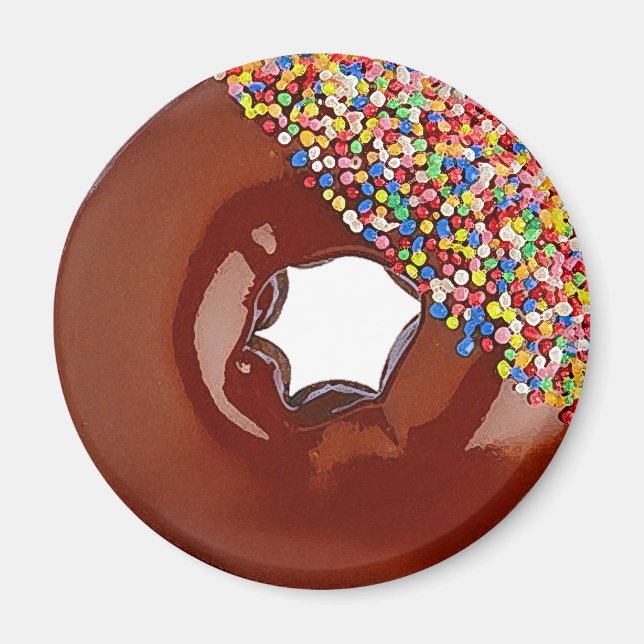 Chocolate Donut Magnet (Front)
