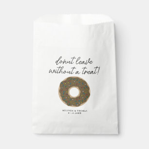 Chocolate Donut Mind If I Do Funny Wedding Favor Bag