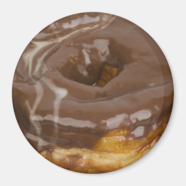 Chocolate Donut Refrigerator or Locker Magnet (Front)