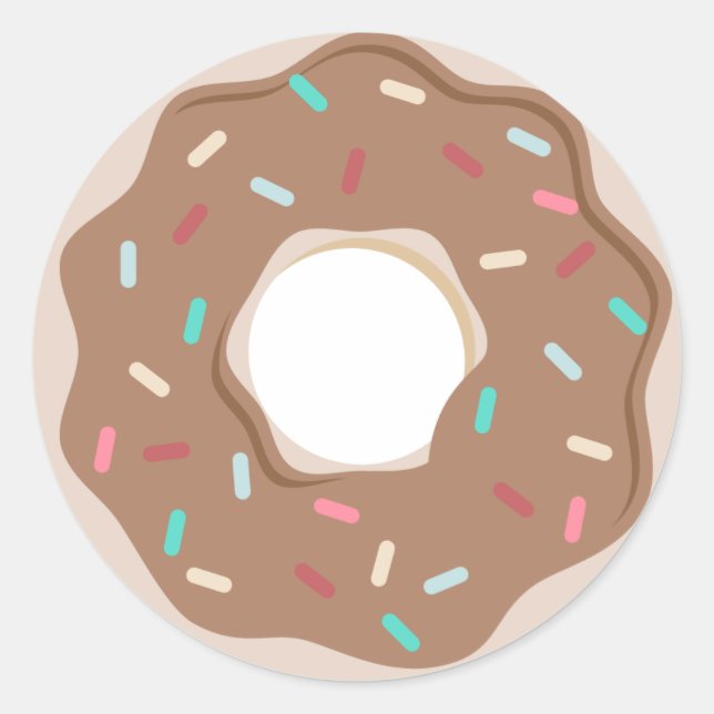 Chocolate Donut Sticker (Front)