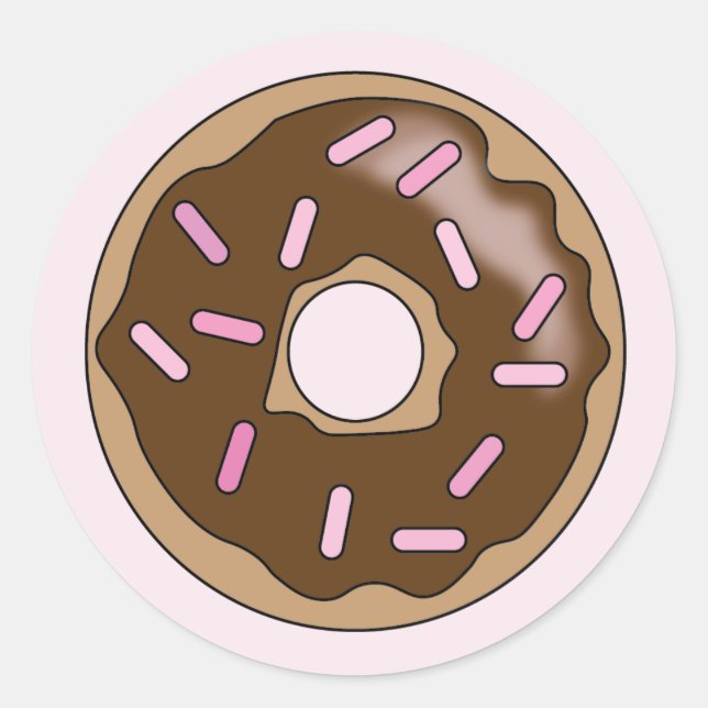 Chocolate Donut Sticker (Front)