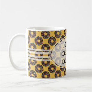 Chocolate Donut with colorful sprinkles Coffee Mug