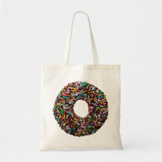 Chocolate Donut with colorful sprinkles