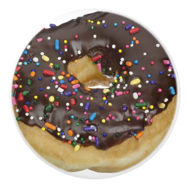 Chocolate Donut with Sprinkles Knob (Front)
