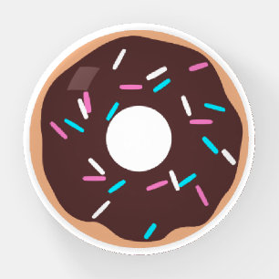 Chocolate Donut with Sprinkles Paperweight