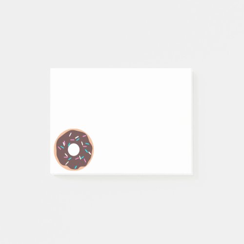Chocolate Donut with Sprinkles Post_it Notes