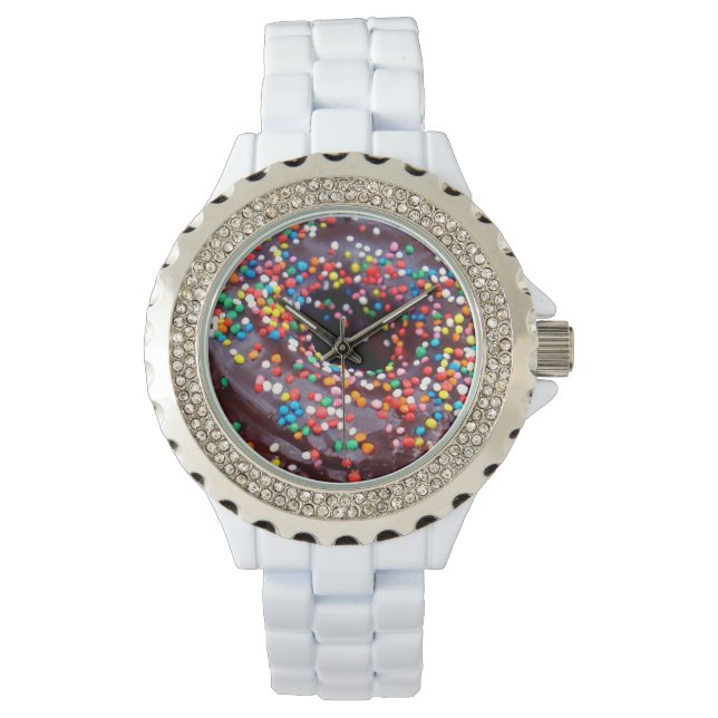 Chocolate Donut With Sprinkles, Watch (Front)
