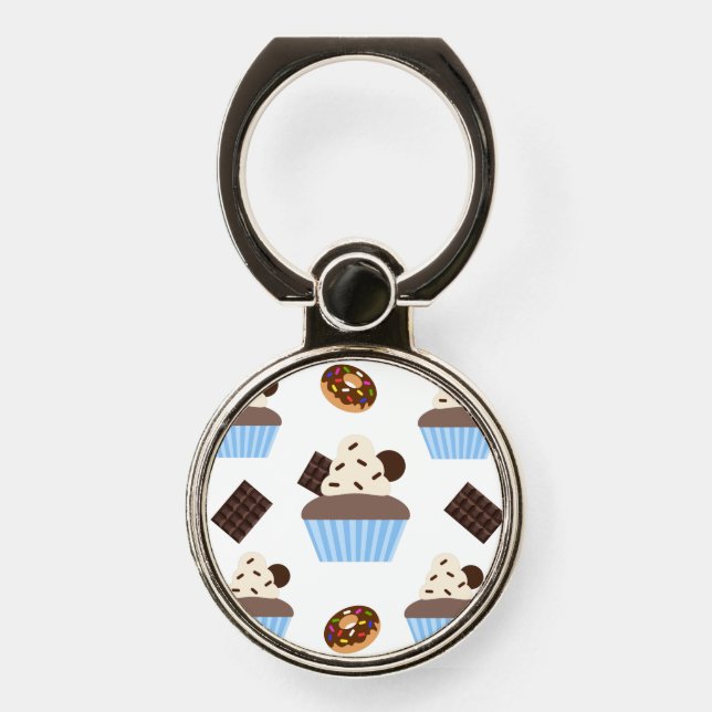 Chocolate,donuts and cupcakes phone ring stand (Front)