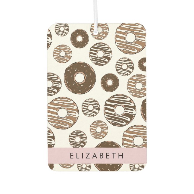 Chocolate Donuts, Caramel Donuts, Icing, Your Name Air Freshener (Front)