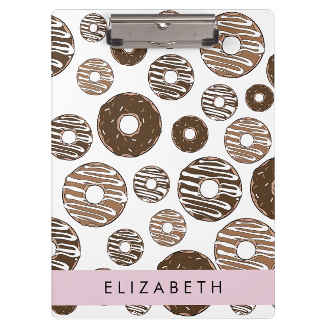 Chocolate Donuts, Caramel Donuts, Icing, Your Name Clipboard (Front)
