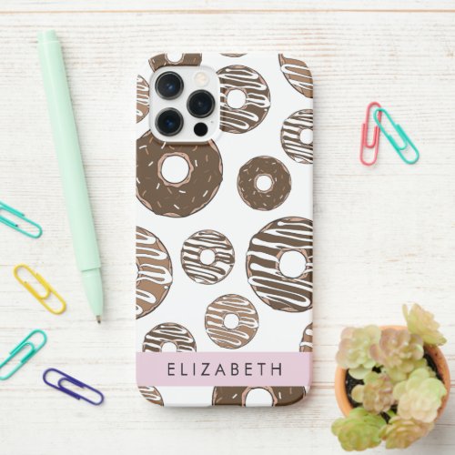 Chocolate Donuts Caramel Donuts Icing Your Name iPhone 12 Pro Case