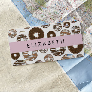 Chocolate Donuts, Caramel Donuts, Icing, Your Name License Plate