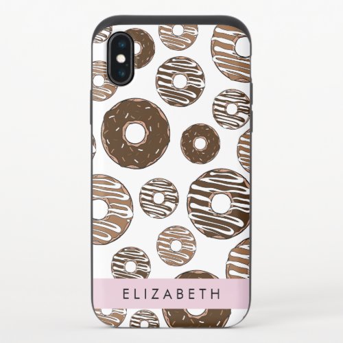 Chocolate Donuts Caramel Donuts Icing Your Name iPhone X Slider Case