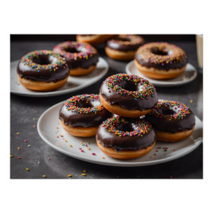 Chocolate Donuts Poster