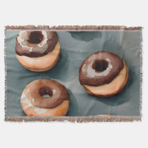 Chocolate Donuts Watercolor