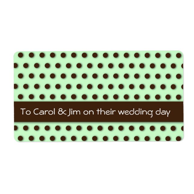Chocolate Dots! Label (Front)