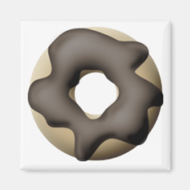 Chocolate Doughnut Magnet (Front)