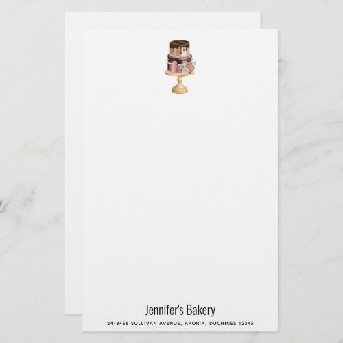 Chocolate Drips and Rose Gold Luxury Cake Stationery