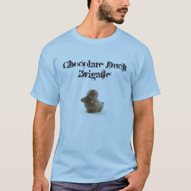 Chocolate Duck Rock Poster Style T-Shirt (Front)