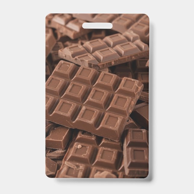 Chocolate each  badge (Front)