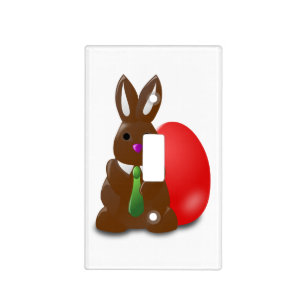Chocolate Easter Bunny Light Switch Cover
