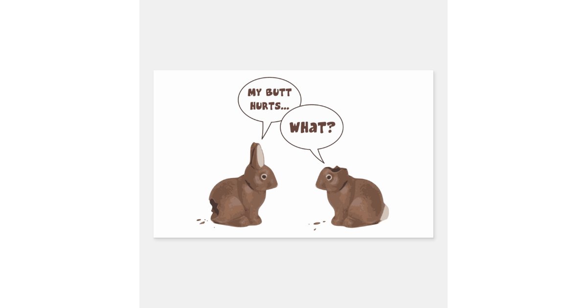 funny chocolate easter bunny