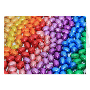 Chocolate easter eggs cards