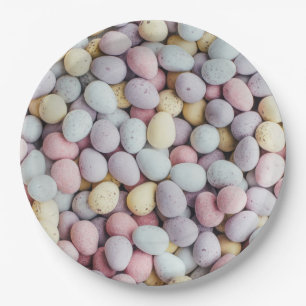 Chocolate Easter Eggs Paper Plates