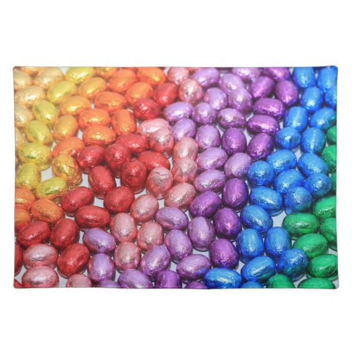 Chocolate easter eggs placemat