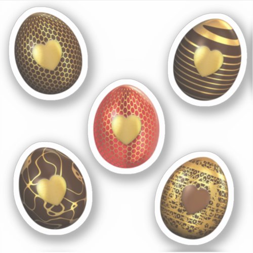 Chocolate Easter Eggs Sticker