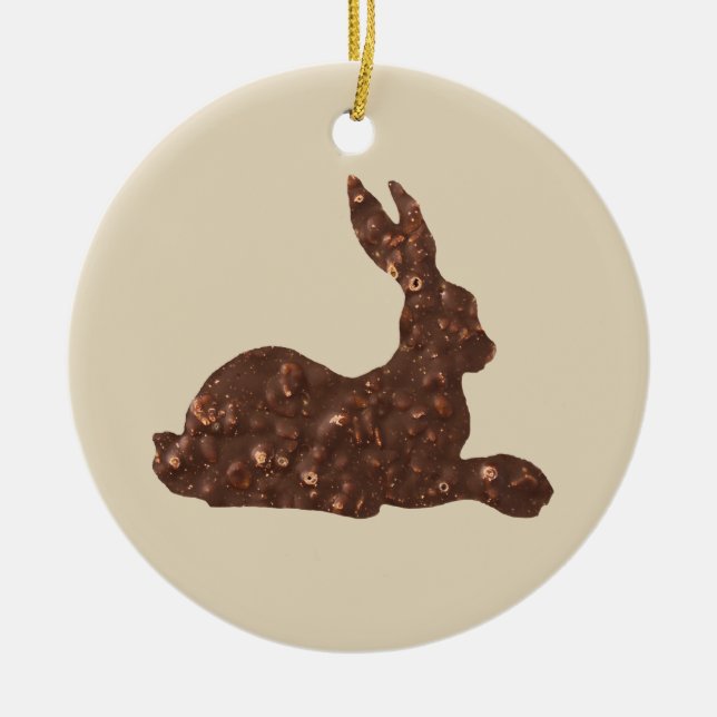Chocolate, Easter Rabbit Ornament (Front)