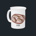 Chocolate eclair cartoon illustration  beverage pitcher<br><div class="desc">Chocolate eclair cartoon illustration</div>