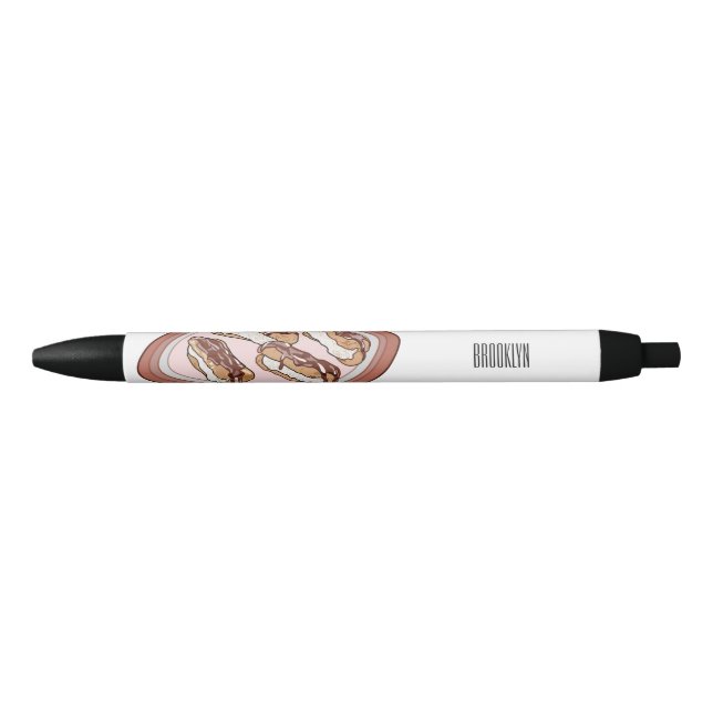 Chocolate eclair cartoon illustration  pen (Front)