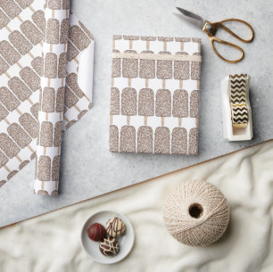 Chocolate Eclair Ice Cream Bars Pops Popsicles  Wrapping Paper