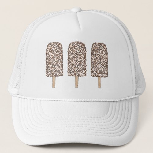 Chocolate Eclair Ice Cream Popsicles Foodie Trucker Hat