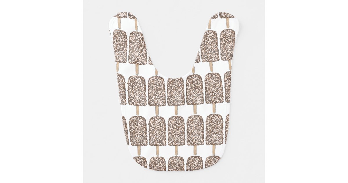 Chocolate Eclair Ice Cream Truck Popsicle Foodie Bib Zazzle